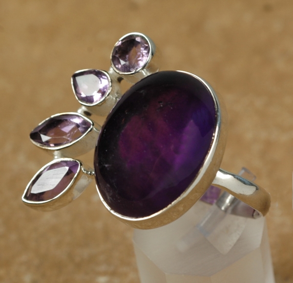 Silberring mit Amethyst